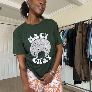 Purple and black Macy gray tshirt art songs music size large no flaws